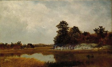October In The Marshes Luminism seascape John Frederick Kensett Oil Paintings